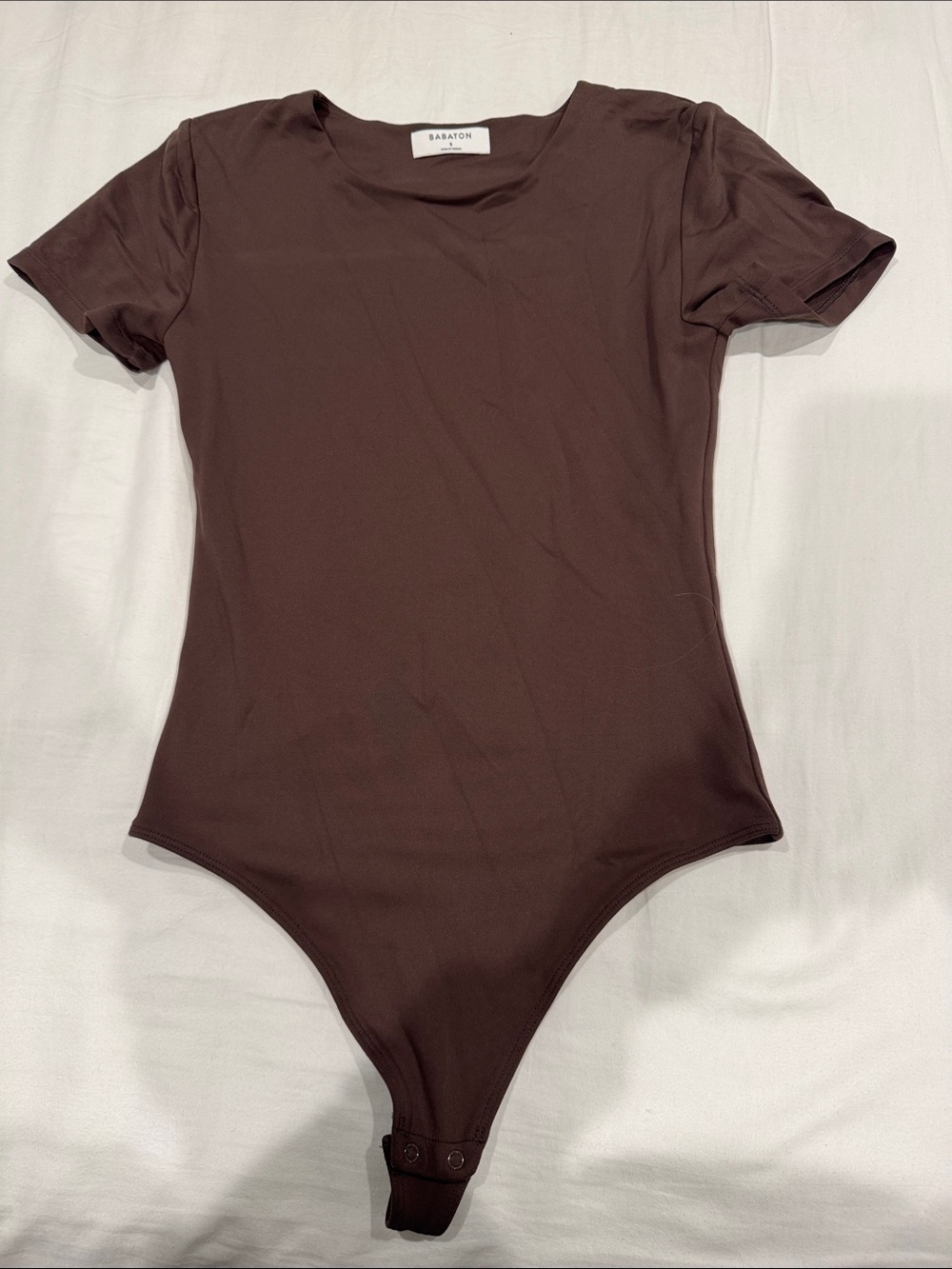 Babaton Brown Short-Sleeve One-Piece